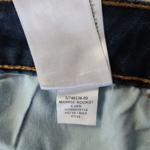 Old Navy Rockstar Mid-Rise skinny  Jeans medium wash size 14 Long - Picture 7 of 9